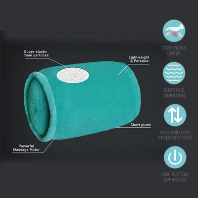 Vibrating Massage Roll Pillow per terapia Massaggio collo schiena braccia gambe cuscino di relax elettrico