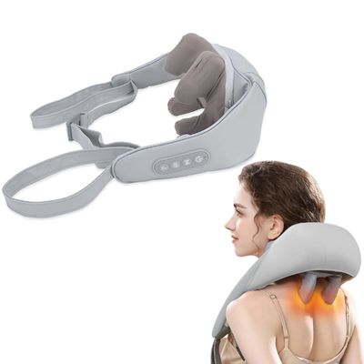 Apparecchio di massaggio del collo in forma di U Shiatsu Gnucchiatura della schiena Fatica Rilassamento del riscaldamento cervicale
