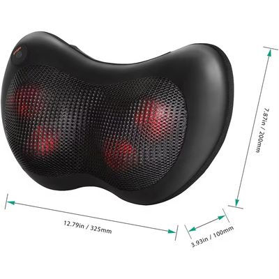 Controllo manuale 4 teste massaggio collo cuscino auto massaggiatore con funzione di cronometraggio 1,5 kg peso