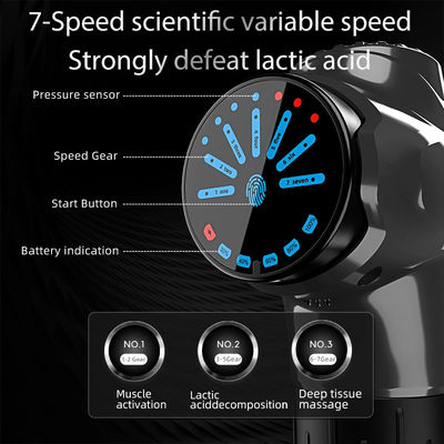 Vibratore corpo e collo Fitness Pistola da massaggio elettrica con velocità di rotazione 3000 giri Max 20W