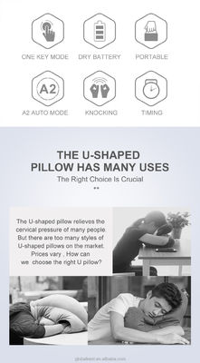 Colorato personalizzato Massaggio corpo collo Massaggio a forma di U Vibratore Massaggio cuscino Massaggio cuscino