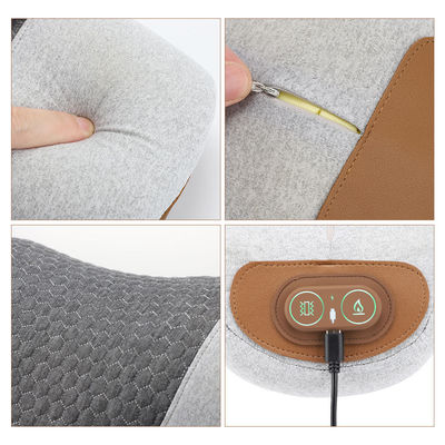 Colore personalizzato elettrico compressione a caldo vibrazione massaggiatore del collo cuscino per alleviare il dolore