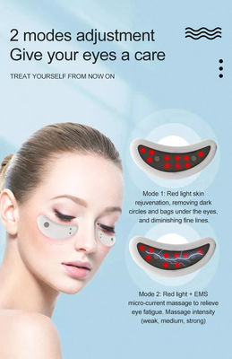 35X74MM Prodotto EMS Smart Massager per sbiadire linee sottili Cerchi scuri Pulizia Busta oculare