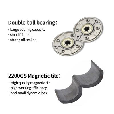Motore a magnete permanente ad alta coppia a commutazione a spazzola 30W 12V/24V Motore generatore fai da te