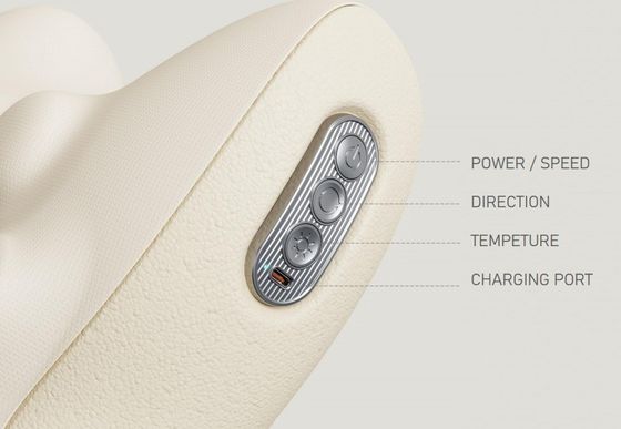 3W Potenza nominale senza fili Vibrating calore massaggio palla per spalle schiena e addome