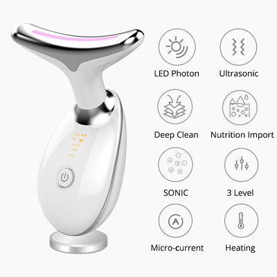 Massaggiatore elettrico a forma di V con fototerapia e vibrazioni riscaldate