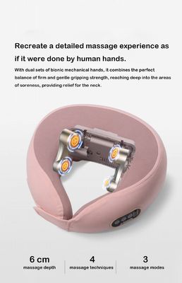 Fisioterapia a infrarossi Terapia calda Vibratore Mini Cervicale Mascherino per il collo intelligente per il rilassamento