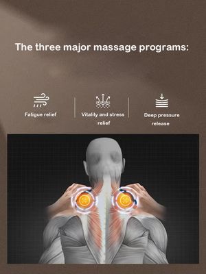 Fisioterapia a infrarossi Terapia calda Vibratore Mini Cervicale Mascherino per il collo intelligente per il rilassamento