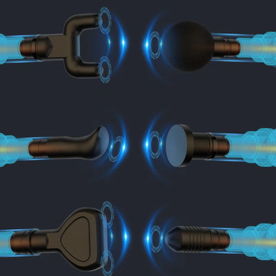 Massaggio del corpo Mini pistola di massaggio muscolare con 6 teste di massaggio e funzione di controllo del tempo