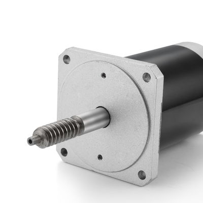 Motore a corrente continua regolabile a velocità e inversa 24V 100W per macchine industriali nere