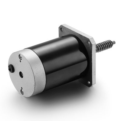Motore a corrente continua regolabile a velocità e inversa 24V 100W per macchine industriali nere