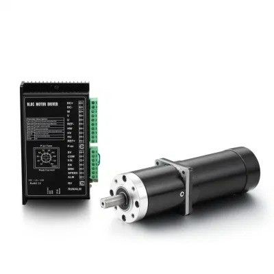 Motore di trasmissione planetario senza spazzole a bassa rotazione a corrente continua con cambio 24V 70W Motore riduttore Diametro 57mm