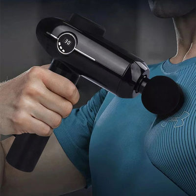 Massaggiatore a schermo LCD Vibrazione 30 velocità Mini Massaggio pistola per il rilassamento del corpo intero