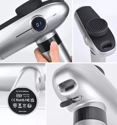Massaggiatore a schermo LCD Vibrazione 30 velocità Mini Massaggio pistola per il rilassamento del corpo intero
