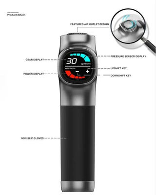 Nano Silica Gel Maniglia 30 velocità pistola di massaggio muscolare per il rilascio di fascia e sollievo dal dolore