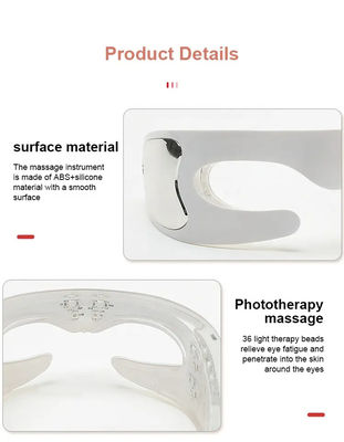 Macchina per la cura della pelle facciale a LED Terapia a luce rossa Maschera massaggiatore oculare per dispositivi intelligenti wireless