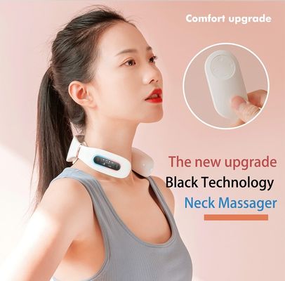 Massaggio TNES Display OLED a impulso elettrico Voice Broadcast Remote Control Massaggiatore del collo