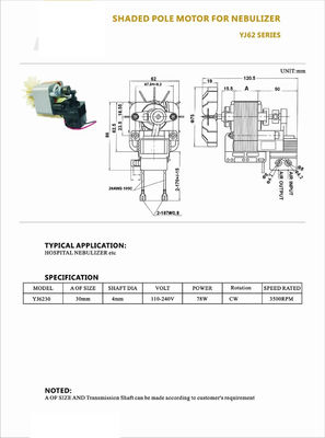 Motore per attrezzature da fitness 2 CV DC 90V/110V 4500 giri al minuto senza spazzole senza supporto di montaggio