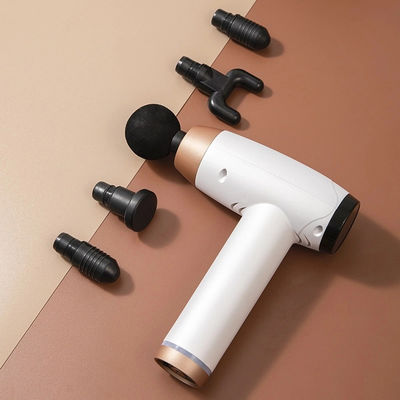 Pistola di massaggio elettrico a tessuto profondo con 6 teste 30 velocità schermo LCD e carica USB 1 kg