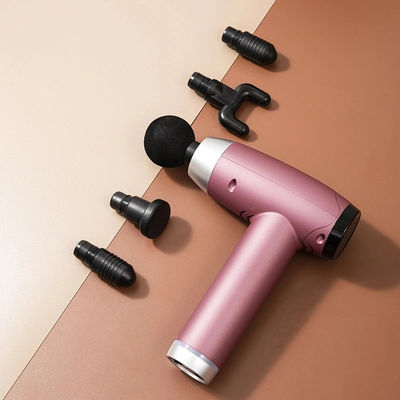 Pistola di massaggio elettrico a tessuto profondo con 6 teste 30 velocità schermo LCD e carica USB 1 kg