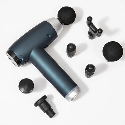 Pistola di massaggio elettrico a tessuto profondo con 6 teste 30 velocità schermo LCD e carica USB 1 kg