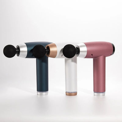 Pistola di massaggio elettrico a tessuto profondo con 6 teste 30 velocità schermo LCD e carica USB 1 kg