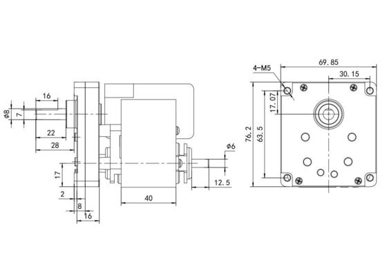 Motore per tapis roulant 50/60Hz ad alta coppia 61mm 2500 giri al minuto 3000 giri al minuto con basso rumore e monofase