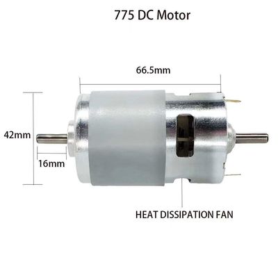 Motore a corrente continua a doppia sfera impermeabile con cuscinetto PMDC elettrico a spazzola senza spazzola per frequenza 50Hz