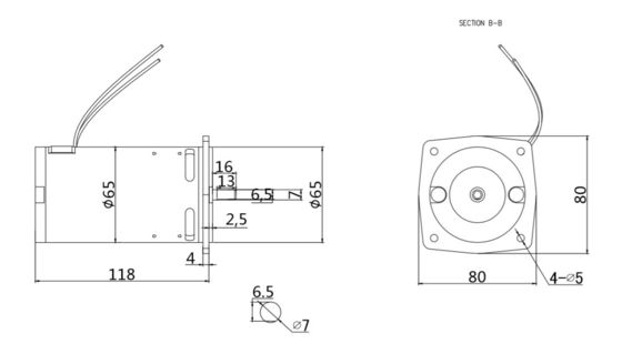 208-230 / 240 V AC Motore universale 100W 50/60Hz 10000 giri al minuto Macchina da tapis roulant ad alta velocità da 65 mm