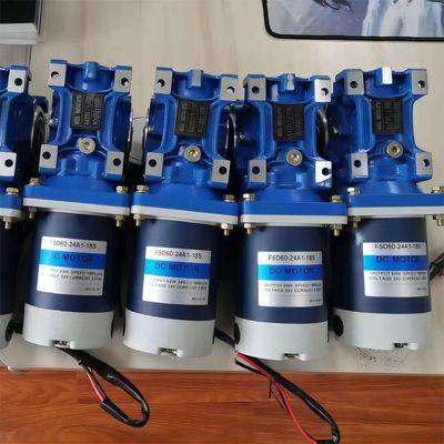 Motore elettrico a corrente continua a spazzola da 6w-300w con motore a corrente continua NMRV Worm Gear Box 12V/24V/48V 60mm-104mm