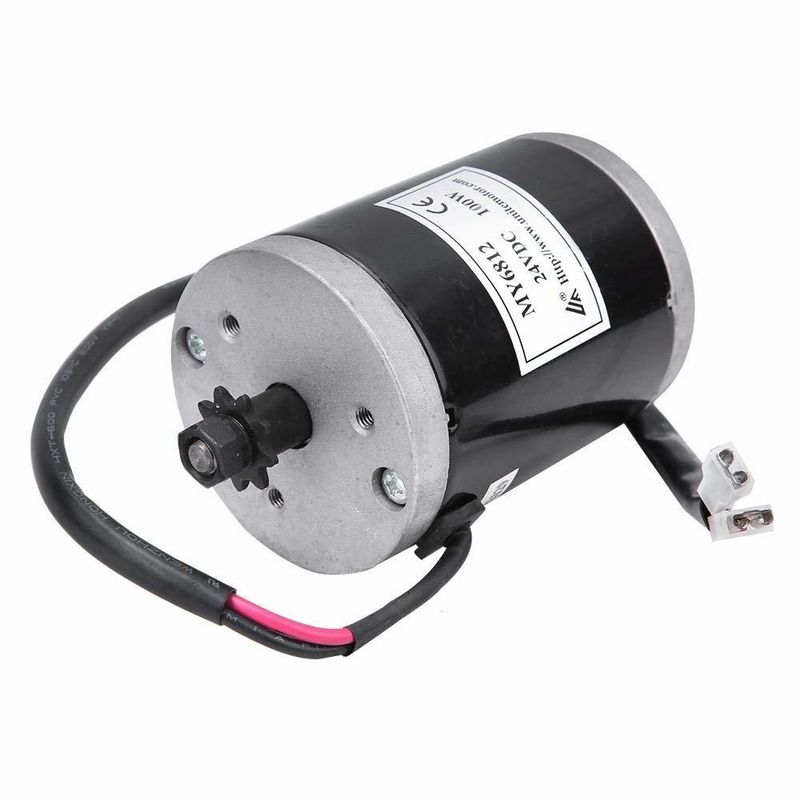 Motore elettrico scooter bicicletta elettrica controllore spazzolato 24V 100w Alta velocità con puleggia cintura