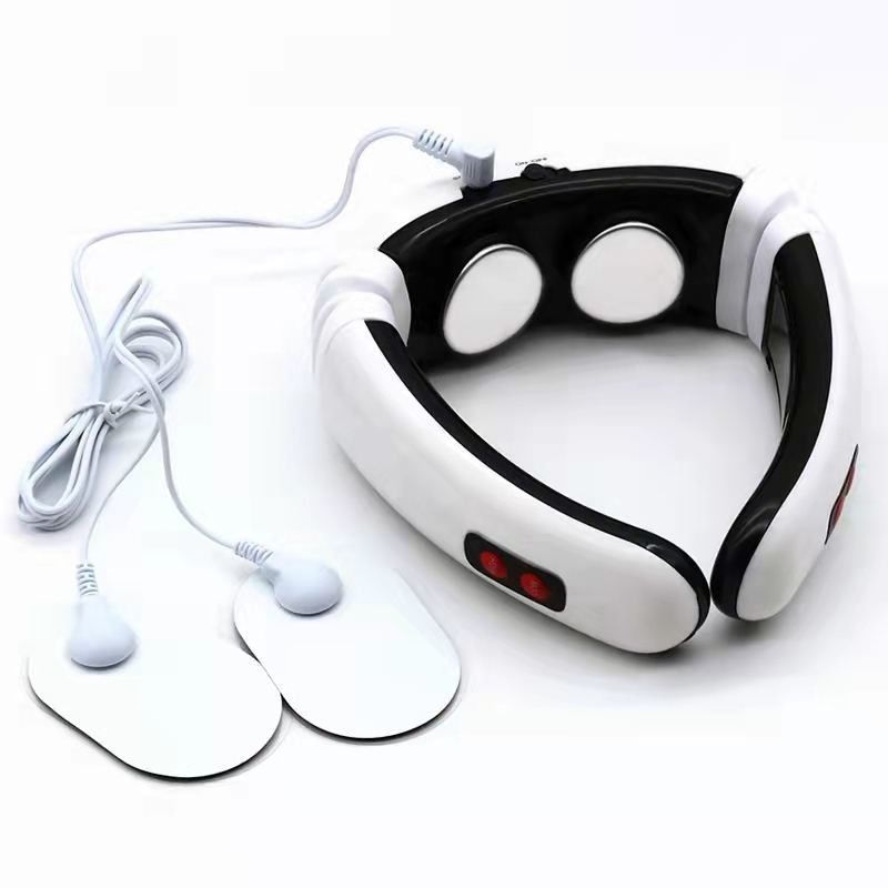 18X17X6 cm cuscino per il massaggio del collo senza fili elettrico portatile vibrante per alleviare il dolore al collo
