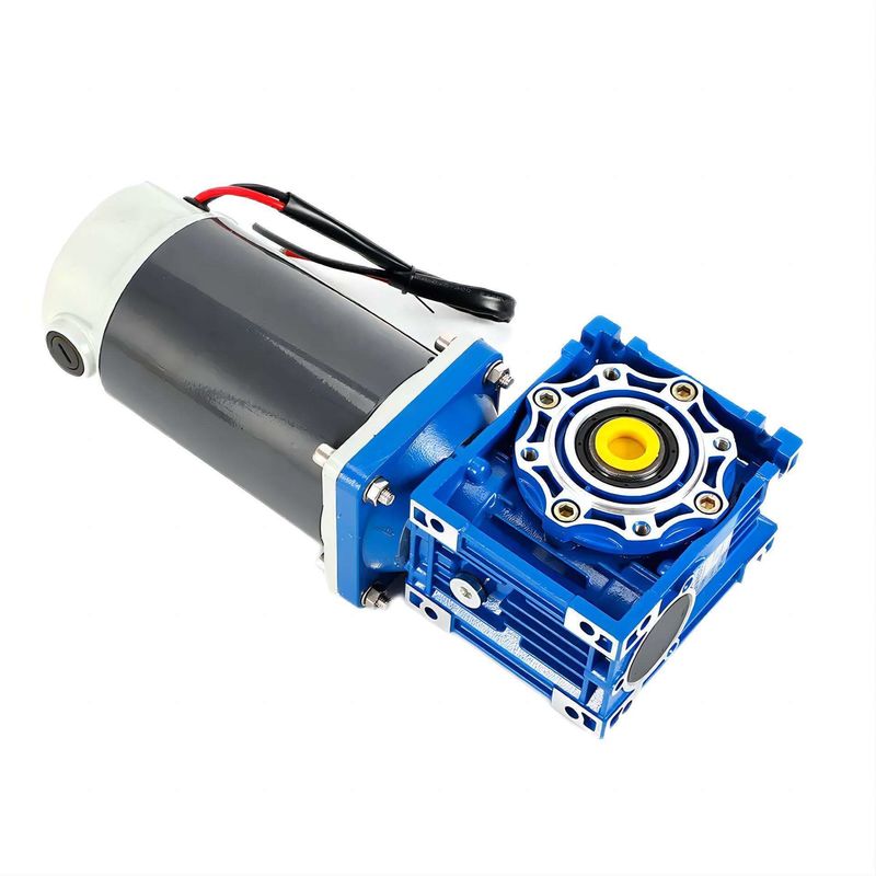 Motore elettrico a corrente continua a spazzola da 6w-300w con motore a corrente continua NMRV Worm Gear Box 12V/24V/48V 60mm-104mm